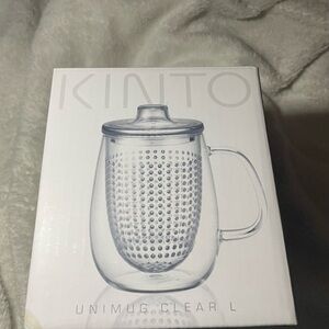 KINTO Unimug Clear Tea Mug with Infuser - Clear